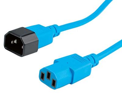 ROLINE stroomverlengkabel, IEC 320 C14 - C13, blauw, 3 m