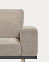 Kave Home 3-zits Bank 'Noa', kleur Beige / Naturel - thumbnail