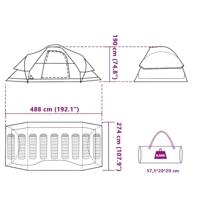 Koepeltent 9-persoons waterdicht blauw - thumbnail