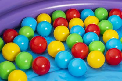 Bestway Opblaasbaar Kinderzwembad 3 Ringen met Ballen 102x25 cm +2 Jaar Binnen en Tuin 52466 - thumbnail