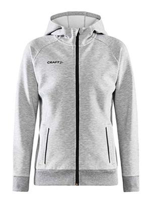 Craft 1910626 Core Soul Full Zip Hood Wmn - Grey Melange - XL