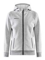 Craft 1910626 Core Soul Full Zip Hood Wmn - Grey Melange - XL - thumbnail