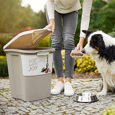 Rotho archie pet food container 38l cappuccino - thumbnail