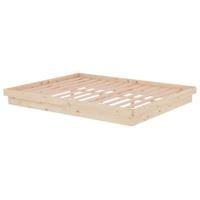 Bedframe zonder matras massief hout 160x200 cm - thumbnail