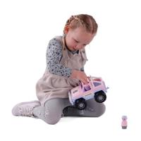 Cavallino jeep roze met 2 speelfiguren - thumbnail