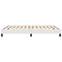 Bedframe kunstleer wit 140x190 cm - thumbnail