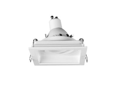 Trio Richtbare inbouwspotKenai GU10 vierkant wit - 651600131