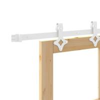 Schuifdeur Bruin 83 x 232 cm Hout en metaal - thumbnail
