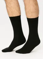 Boru Bamboo sokken - 1 paar - Hoge bamboe sokken, dames, heren - zwart, beige - 38 - 38 - thumbnail