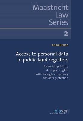 Access to Personal Data in Public Land Registers - Anna Berlee - ebook