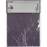 Creotime structuurkarton 21 x 29,7 cm 10 stuks paars - thumbnail