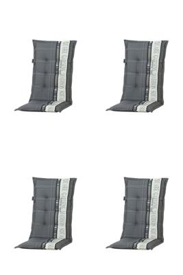 Kissen mona niedrig garden grey (4 stuks) Madison - Madison