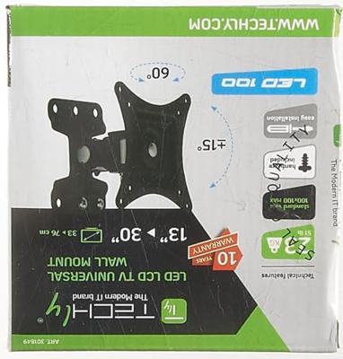 Techly ICA-LCD 201BK 30 Zwart flat panel muur steun