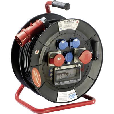 AS Schwabe 26202 Kabelhaspel 30.00 m Zwart CEE-stekker 32 A 5-polig