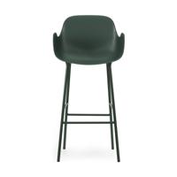 Normann Copenhagen Form barkruk H75 met armleuning Green vierpoot staal - thumbnail