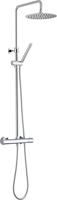 Ben Lavion 250 Cool regendoucheset Ø25cm chroom - thumbnail