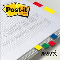 Post-it Index Smal, 4 x 35 tabs, turkoois, lichtgroen, oranje en roze - thumbnail