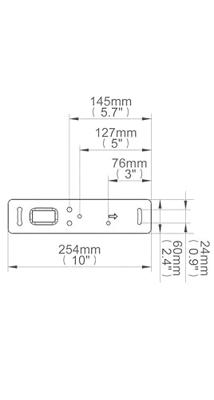 B-Tech BT77 Luidsprekerbeugel wit