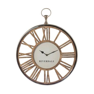 Wandklok Luton silver 45cm Wandklok Luton silver 45cm