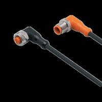 ifm Electronic EVC036 Verbindingskabel Aantal polen (sensoren): 4, 5 Stekker, haaks, Bus, haaks 0.6 m 1 stuk(s) - thumbnail