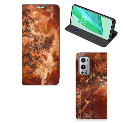 OnePlus 9 Pro | Standcase | Marmer Bruin