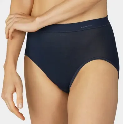 Emotion - dames taille slip viscose - Comfortabele hoge dames onderbroek - Katoenen kruisje