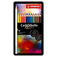 Stabilo carbothello metalen doos kleurpotloden, 12st. - thumbnail