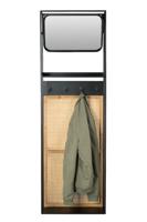 Dutchbone Kapstok 'Langres' met spiegel, 165 x 53cm - thumbnail
