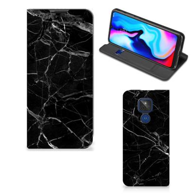 Motorola Moto G9 Play | Standcase | Marmer Zwart - Origineel Cadeau Vader Motorola Moto G9 Play | Standcase | Marmer Zwart - Origineel Cadeau Vader