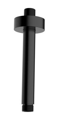 Wiesbaden Douche-Arm Luxe Rond Plafondbevestiging 15 cm Mat Zwart