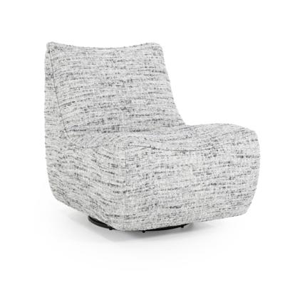 Eleonora Draaifauteuil 'Loys' Chenille, kleur Grijs Eleonora Draaifauteuil 'Loys' Chenille, kleur Grijs