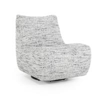 Eleonora Draaifauteuil 'Loys' Chenille, kleur Grijs - thumbnail