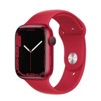 Refurbished Apple Watch Series 7 45mm Rood Gebruikt - thumbnail