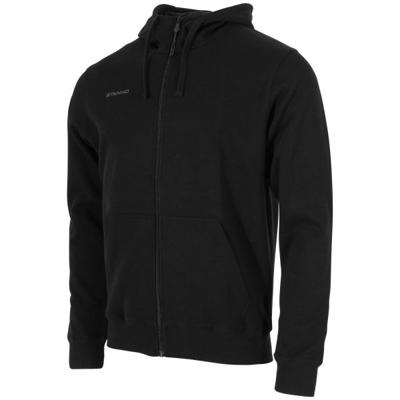 Stanno 465005 Base Hooded Full Zip Sweat Top - Black - 3XL
