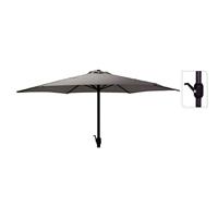 Pro Garden Parasol met Draaimechanisme 3 m Donkergrijs - thumbnail