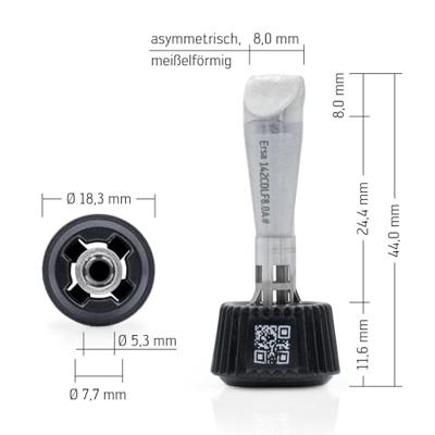 Ersa 0142CDLF80A/SB Soldeerpunt Beitelvorm Grootte soldeerpunt 8 mm Inhoud: 1 stuk(s)