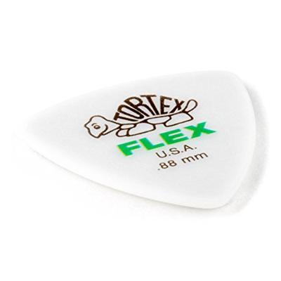 Dunlop Tortex Flex Triangle plectrums 0.88 mm (6 stuks) Dunlop Tortex Flex Triangle plectrums 0.88 mm (6 stuks)