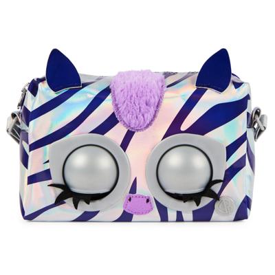 Purse Pets Metallic Mood interactieve tas Rebel Stripez Zebra