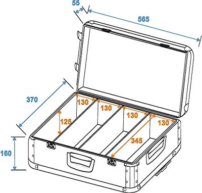 Roadinger Roadinger CD-Case CD-case (l x b x h) 230 x 650 x 420 mm