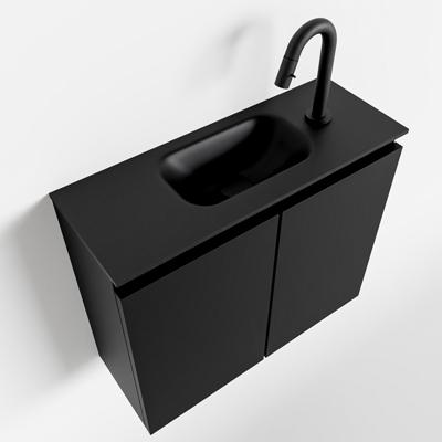 MONDIAZ TURE 60cm toiletmeubel urban. EDEN wastafel urban midden 1 kraangat