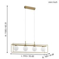 Eglo HanglampVallaspra design - 97793 - thumbnail