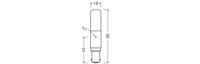 OSRAM HOMELIGHTING 4099854266799 LED-lamp Energielabel E (A - G) B15d Batterij 8 W = 75 W Warmwit (Ø x h) 18 mm x 90 mm 1 stuk(s) - thumbnail