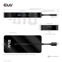 club3D USB-7-in1-HUB USB-C USB-C dockingstation Geschikt voor merk (dockingstation): Club 3D - thumbnail