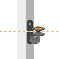 Gallagher Rol hoekisolator voor metalen palen (5) - 086528 086528 - thumbnail