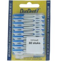 Duodent Flexibele Interdentale Borstels Blauw XS-S - thumbnail