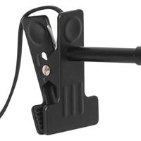 Wandlamp met klem Matis zwart metaal E27 fitting stekker - thumbnail