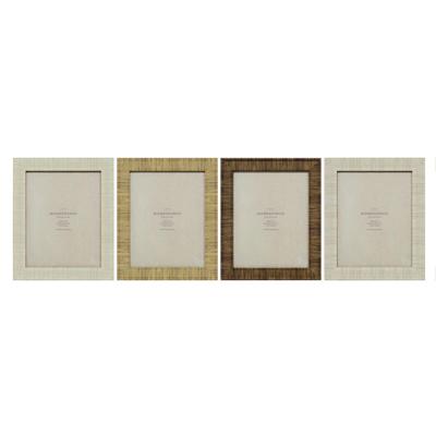 Fotolijsten Home ESPRIT Beige Natuurlijk Kristal polyestyreen Scandinavisch 25,5 X 2 X 30,5 cm (4 Stuks)