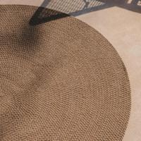 Kave Home Rond Vloerkleed 'Despas' 200cm, kleur Beige - thumbnail