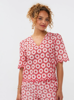 Ydence top Lilian | red - thumbnail