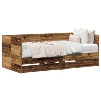 Dagbedframe met lades Oud hout 90 x 190 cm Bewerkt hout - thumbnail